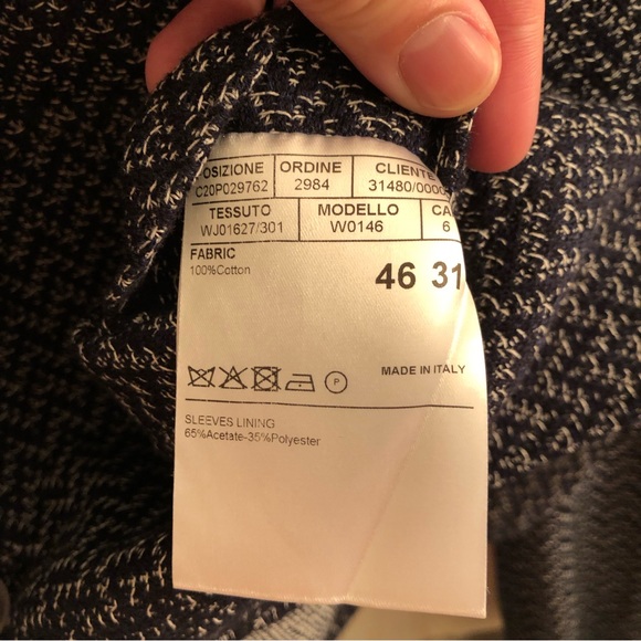 Canali Cotton Sportscoat in Blue (size US36/IT46) - Picture 4 of 5